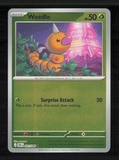 Weedle 001/086 Common Chaos Rising Pokemon Reverse Holo Near Mint picture