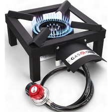 High Pressure Propane Burner 1-Burner Outdoor Stove with Heat Shield Guard picture