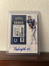 2020 Panini Contenders Football Rodrigo Blankenship No. 227 RC Auto Colts Rookie picture