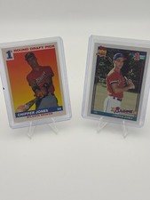 1991 Topps - Chipper Jones #333 (RC) & 91 Score #671 picture