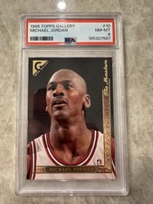 1995-96 Topps Gallery - The Masters Michael Jordan #10 PSA 8 NM-MT Card picture