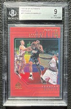 1997-98 SP AUTHENTIC PROFILES 2 #P7 CHARLES BARKLEY BGS 9 MINT ROCKETS HOF picture