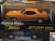 Ertl American Muscle 1970 Plymouth Hemi Cuda 1:18 Diecast Mopar 10 Fastest 32759 picture