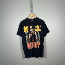Vintage 1998 Ozzy Osbourne Ozzfest Concert Festival Tour Tee Size XL Rap Tee 90s picture