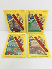 Lot of 4 - (5-Pack) Vintage Scratchees w/ Dr. Scratchov Scratcher 1989 Decipher picture