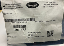 1 ( ONE ) RAULAND BORG R4KTVR1 / R4KTVR1 NEW /OLD STOCK SEE PHOTOS . SEALED BAG picture