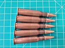 7.62x54R SNAP CAPS SET OF 5 Safety Training Copper Washed Mosin Nagant  picture