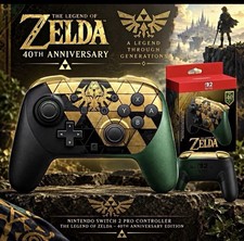PRESALE - The Legend of Zelda 40th Anniversary Nintendo Switch 2 Pro Controller picture