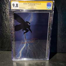 BATMAN: THE DARK KNIGHT RETURNS #1 CGC 9.8 WHITE PAGE FOIL EDITION SIGNED MILLER picture