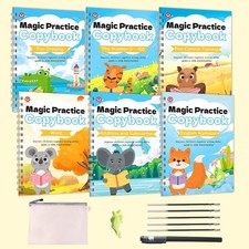 6pcs Magic Practice Copybook Groove Reusable English Writing Book For Children picture