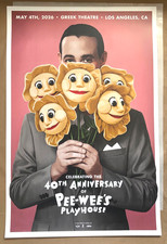 PEE-WEE'S PLAYHOUSE 40th Anniversary poster AKIKO STEHRENBERGER Pee-wee Herman picture