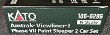Kato N Scale Amtrak  Viewliner I Phase 7  2 Car Sleeper Set NIB picture