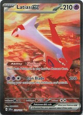 Latias ex Special Illustration Rare SV08: Surging Sparks 239/191 LP OKACHEKE Hol picture