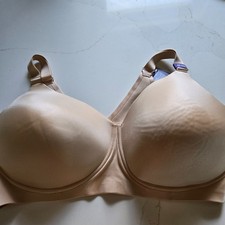 NWT Catherines Bra Wireless 46DD Beige picture