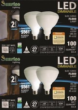 BR40 LED Bulb 4 Pack 2700K Warm White Indoor/Outdoor Flood Light Bulb 100 Watt  picture