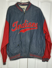 Vintage CLEVELAND INDIANS Mirage Jacket Cooperstown Collection Mens  Size XL picture