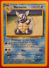 Wizards of the Coast Base Set Wartortle 042/102 Regular Uncommon ENG 70 HP picture