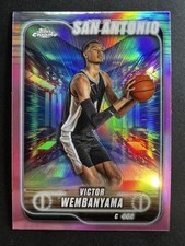 2024-25 Topps Chrome Basketball Victor Wembanyama #193 Pink Refractor picture