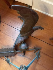 antique vintage classic copper eagle weathervane picture