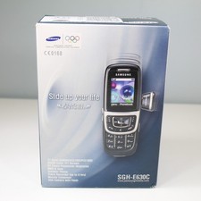 Rare Vintage Samsung SGH-E630C Olympics Phone In Box Black 2004 Worldwide picture