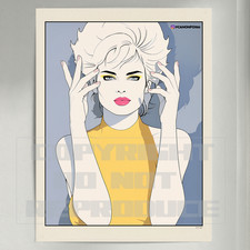Ltd Exclusive Patrick Nagel Inspired 80s Fashion Woman Pop Art Nail salon Poster picture