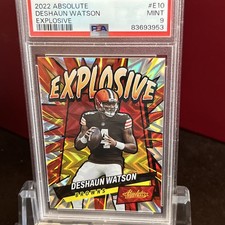2022 Panini Absolute Deshaun Watson #E10 Explosive Browns PSA 9 Beautiful Card picture
