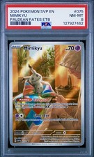 PSA Mint 8 Mimikyu Pokémon (2024) Black Star Promos 075 Paldean Fates ETB picture
