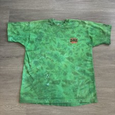 Vintage Surge Promo T-Shirt Fruit of the Loom Green Tie Dye Single Stitch 90s XL picture