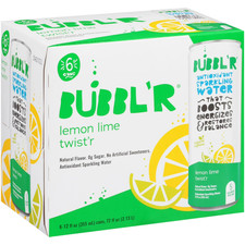 BUBBL'R Antioxidant Sparkling Water Lemon Lime Twist'r 12 fl oz 6 Pack Cans..... picture
