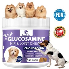 Glucosamine for Dogs Hip and Joint Supplement for Dogs 150 Chews Pain Relief picture