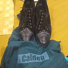 Calden Men's Suede Lace-Up Sneakers Black Round Toe Size 10.5 - Elevator Shoes picture