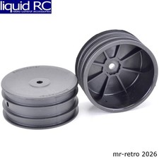 Schumacher Racing Products Ltd U4495 Wheel; Hex Front - Black - 4WD - Pr picture
