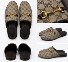 Gucci Princetown Horsebit Mules GG Canvas SIZE 9 picture