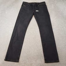 Diesel Mens Jeans 32x32 Black Safado-X RB064 Stretch Regular Slim Straight W32 picture