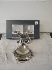 Georg Jensen COBRA 3 Pc Set Bowl 2 Candleholders Denmark Original Box picture