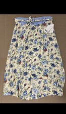 VTG Capacity Woman Grandmacore Floral Maxi Skirt 1X With Original Tags picture