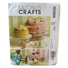 McCALL'S CRAFTS M5868 Sachets Pincushions Magnets OSZ Sewing Pattern UNCUT FF picture