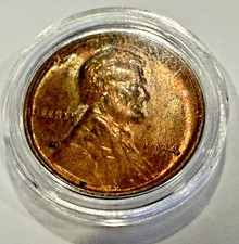 1934-P Lincoln Wheat 1c ~ GEM BU ~ In Airtite Capsule ~ Sweet ~H46 picture