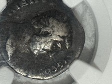 Hadrian Roman Emperor Silver Coin 2000 Years Old Graded Fair NGC Certified picture