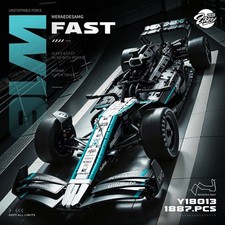 Technic 1:8 F1 AMG W15 Race Car Building Blocks MOC Formula 1 Set 1887 Pieces picture