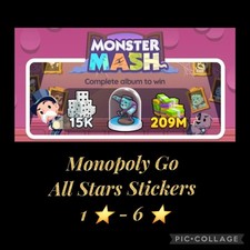 New Album😍 MoNoPoLy_Go Stickers 1⭐- 6⭐ MONSTER MASH⚡✨( All Available) 24/7 picture