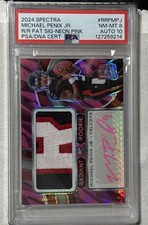 2024 Panini Spectra -Radiant Rookie Signatures Michael Penix Jr. #RRP-2 /25 PSA8 picture