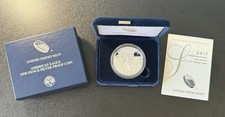 2017-W AMERICAN EAGLE ONE OUNCE SILVER PROOF COIN w COA & ORIGINAL BOX** picture