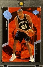 TIM DUNCAN RARE RED BLACK SUPER POWER 1999 UPPER DECK INVESTMENT CARD SPURS GOAT picture