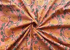 25 Yard Hand Block Print Handmade Cotton Indian Natural Sanganeri Printed Fabric picture