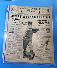 9/24/1938 CHICAGO CUBS NEWS VOLUME 3 #8 great condition  picture