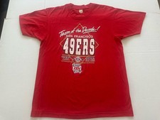 Vtg 89 SF 49ers Team Of The Decade Single Stitch Screen Stars Shirt L Made USA picture
