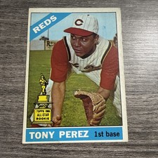 1966 Topps Gold Cup All-Star Rookie Tony Perez #72 RC ( Read Description) EX picture