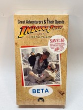 ultra Rare Indiana Jones and the Last Crusade Beta Tape Factory Sealed Betamax picture