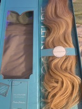 HALOCOUTURE Clip-In Human Hair Extensions Remy Wavy 20in Blond 27-613 picture